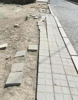 Pavement overseas tile sidewalk concrete Pavement overseas tile sidewalk concrete