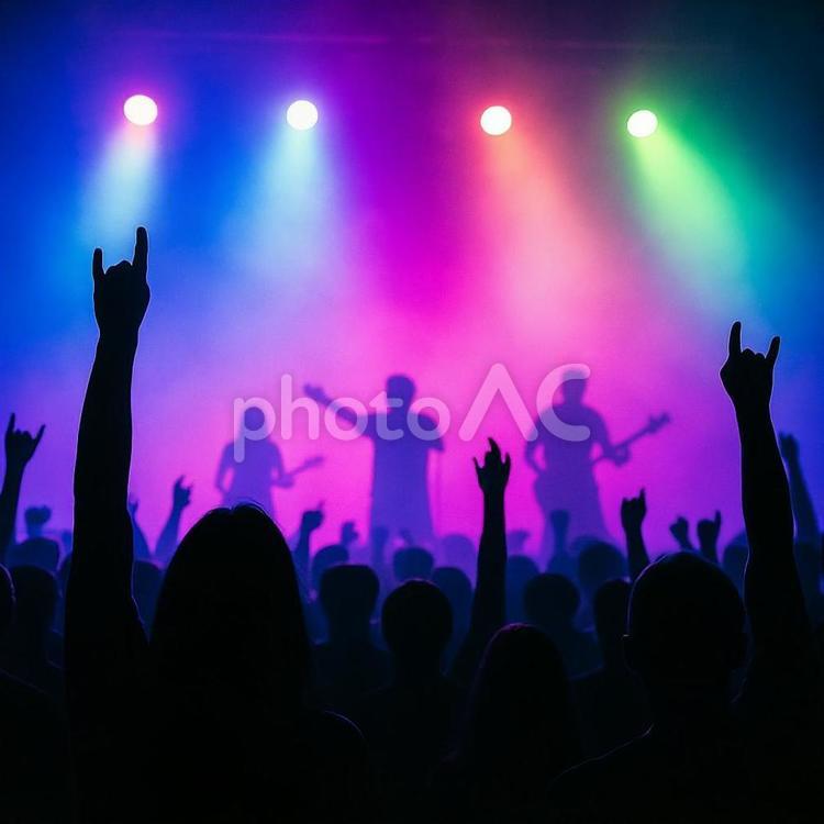 盛り上がるライブ会場 ライブ,音楽,コンサートの写真素材