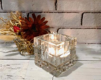 キュービッククリスタルのアロマキャンドルの写真