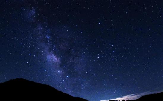 夏の星空・天の川銀河 星空,夜空,天の川の写真素材