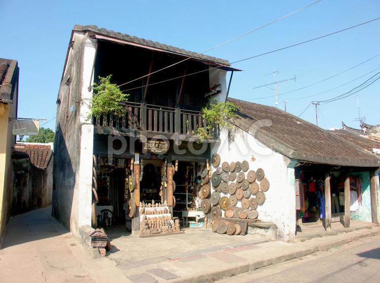ベトナム　ホイアン　家 ベトナム,ホイアン,家の写真素材