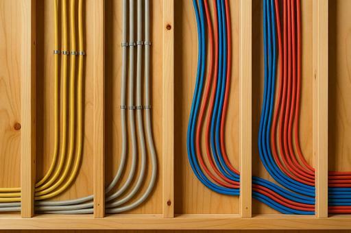 壁中配線・住宅建築の電気工事・インフラの写真