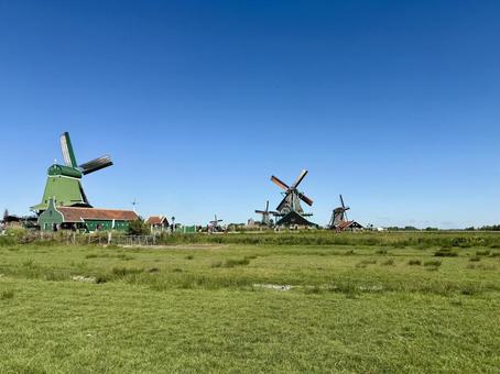 オランダ・ザーンセスカンスの風景 オランダ・ザーンセスカンスの風景 オランダ,ザーンセスカンス,ザーンセ・スカンスの写真素材