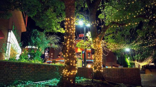 冬の多摩センター駅・クリスマス（多摩市） 冬,クリスマス,イルミネーションの写真素材