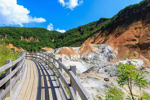 登別地獄谷 登別地獄谷 地獄谷,登別地獄谷,登別の写真素材