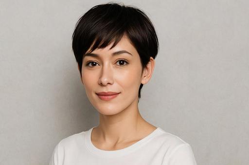 ショートカット女性・ヘアスタイル・美容 ショートカット女性・ヘアスタイル・美容の写真