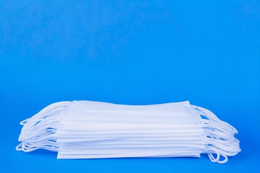 Simple mask on blue background, JPG Simple mask on blue background, JPG