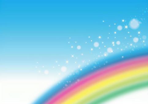 Rainbow, sky and glitter background texture 0511 Rainbow, sky and glitter background texture 0511
