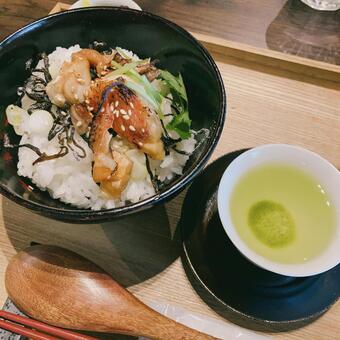 お茶漬けと緑茶 食べ物,美味しそう,おいしいの写真素材