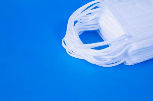 Simple mask on blue background, JPG Simple mask on blue background, JPG