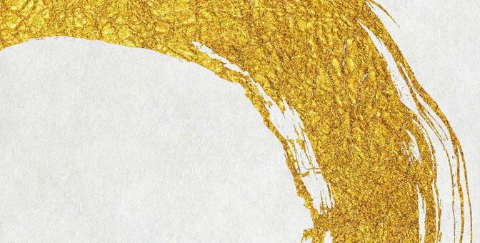 白和紙に金の模様が描かれた高級感ある背景 和紙,背景,白の写真素材