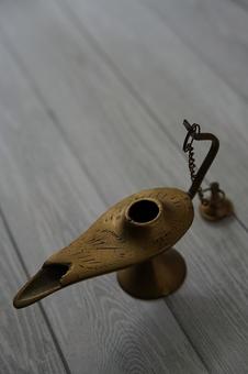 Photo, lamp, gold lamp, candle holder, 