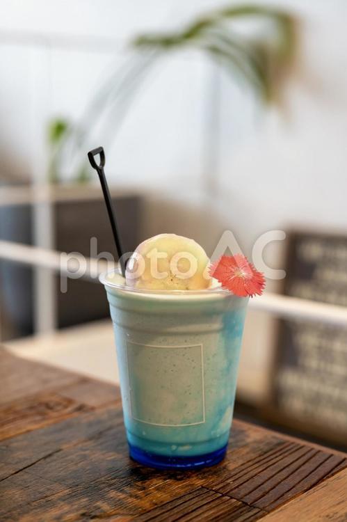 夏にぴったりの爽やかラムネスムージー ラムネ,アイス,スムージーの写真素材