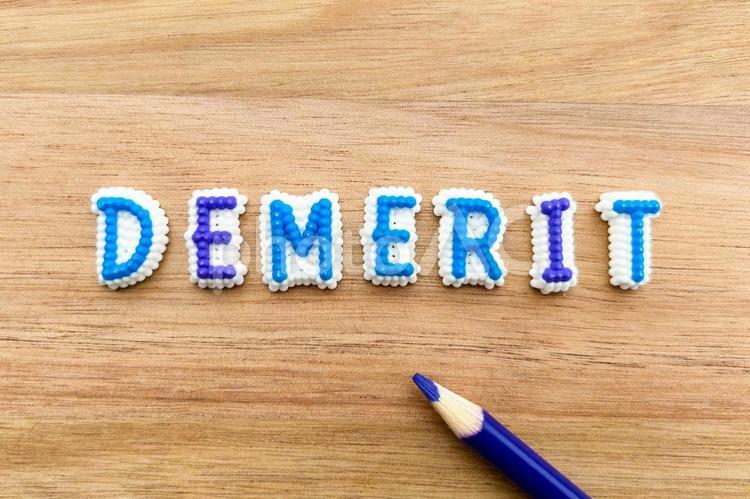 デメリット　demerit デメリット,demerit,損失の写真素材