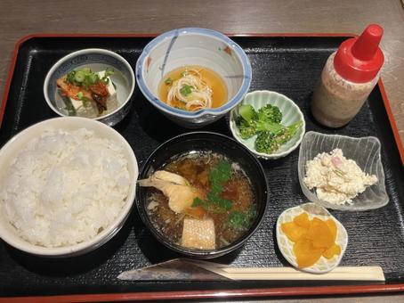 定食 定食 定食,食べ物,料理の写真素材