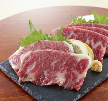 霜降り馬刺し 霜降り馬刺し 馬刺し,馬肉,桜肉の写真素材