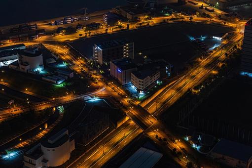 都市夜景 都市夜景,夜景,夜の写真素材
