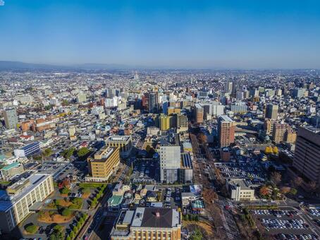 【群馬県】前橋市・群馬県庁からの風景 群馬県庁,展望台,前橋市の写真素材