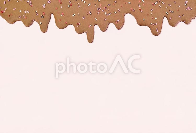 垂れるチョコレート　フレーム 垂れる,溶けたチョコレート,チョコレートの写真素材