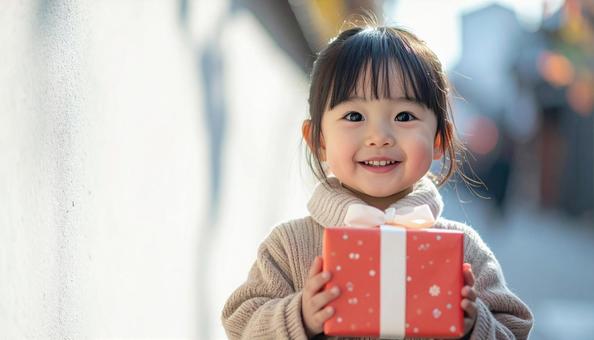 子供とクリスマスプレゼント 子供とクリスマスプレゼントの写真