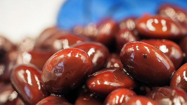 黒豆の甘煮・自家製おせち料理（大皿） おせち料理,黒豆,甘煮の写真素材