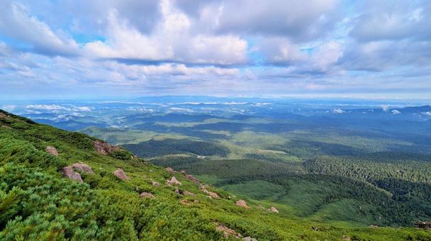 北海道 北海道 オンネトー,秘境,休憩の写真素材
