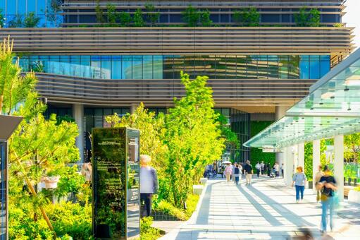 東京・高輪ゲートウェイシティ 高輪,高層ビル,高輪ゲートウェイシティの写真素材