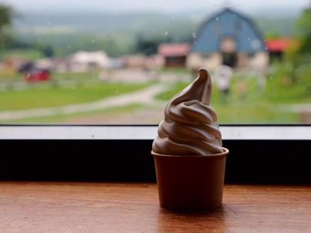 Photo, weiche creme, milch weich, abdrücke, 