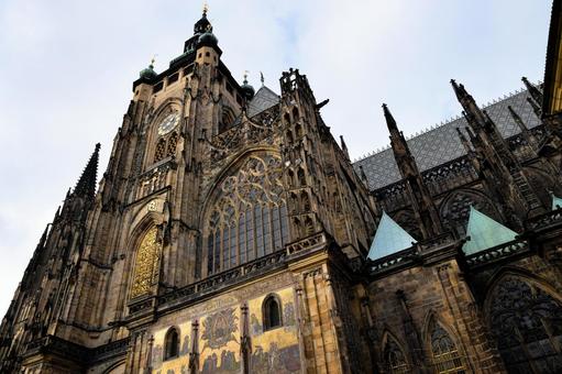 プラハの聖ヴィート大聖堂、ゴシック建築﻿の写真