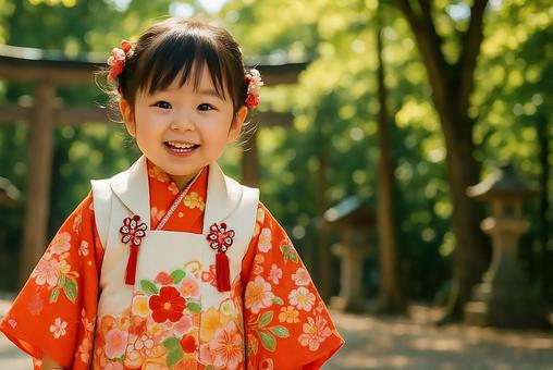 七五三の晴れ姿 七五三の晴れ姿の写真