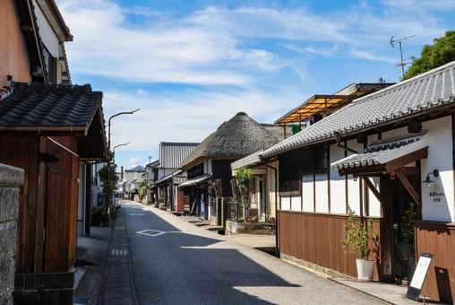 肥前浜宿の町並 宿場町,重要伝統的建造物群保存地区,町並みの写真素材