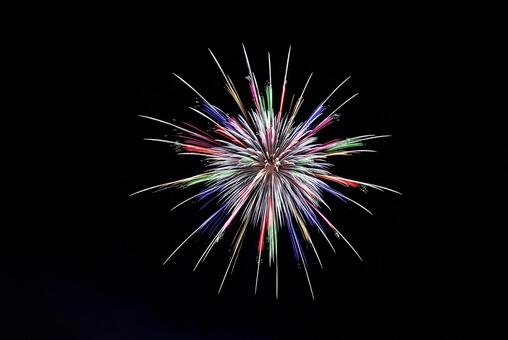 冬の花火大会 花火大会,冬,花火の写真素材