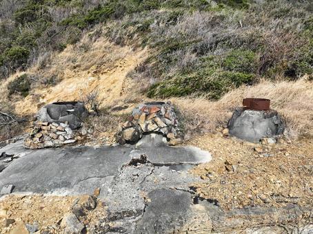 愛媛県愛南町　由良岬御所跡 由良岬御所跡,御所跡,施設の写真素材