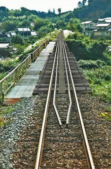 田舎の線路 田舎の線路 鉄道,汽車,交通の写真素材