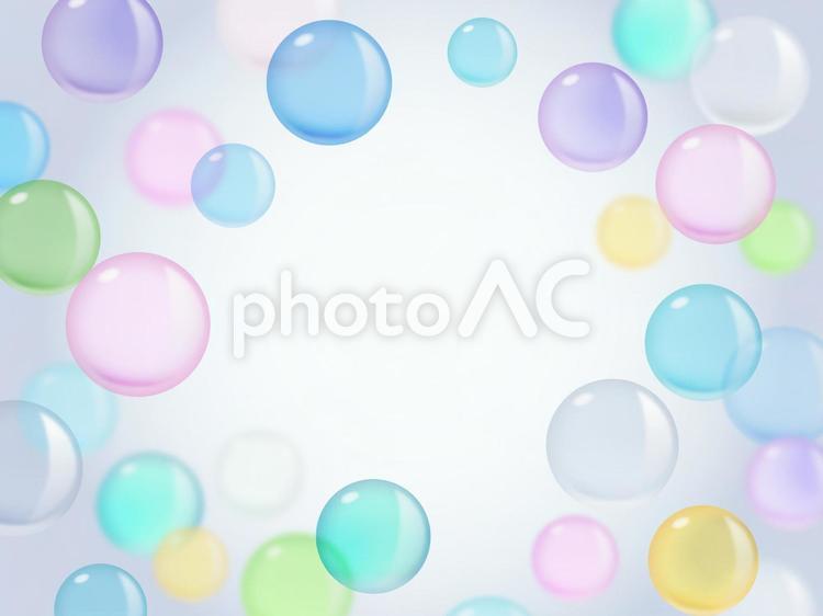 浮かぶガラス玉フレーム ガラス玉,ビー玉,浮くの写真素材