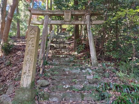 岐阜県-養老神社-金刀比羅神社-鳥居 養老神社,神社,金刀比羅神社の写真素材