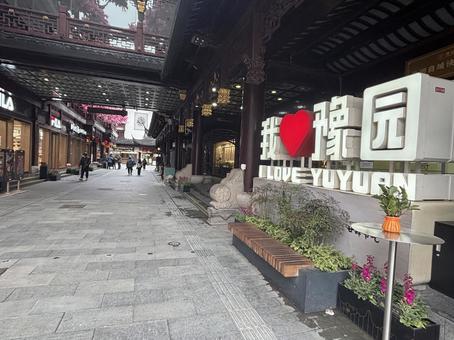 上海豫園の街並み 上海豫園の街並み 上海,海外,町並みの写真素材