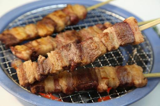牛串 牛串 牛串,牛ステーキ串,串焼きの写真素材