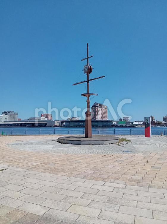 時計台 海,風景,時計の写真素材