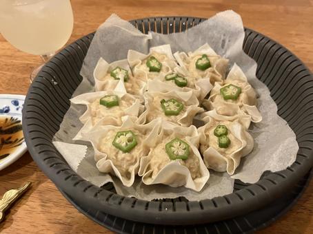 手作り週末 焼売,シューマイ,手作りの写真素材