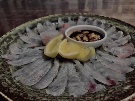 刺身,薄造り, 刺身,薄造り,の写真