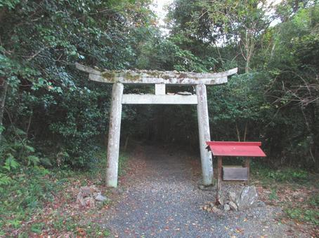 岡山県-中山神社-猿神社-鳥居 中山神社,神社,美作国の写真素材
