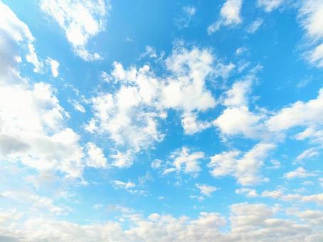 青空と雲 青空と雲の写真