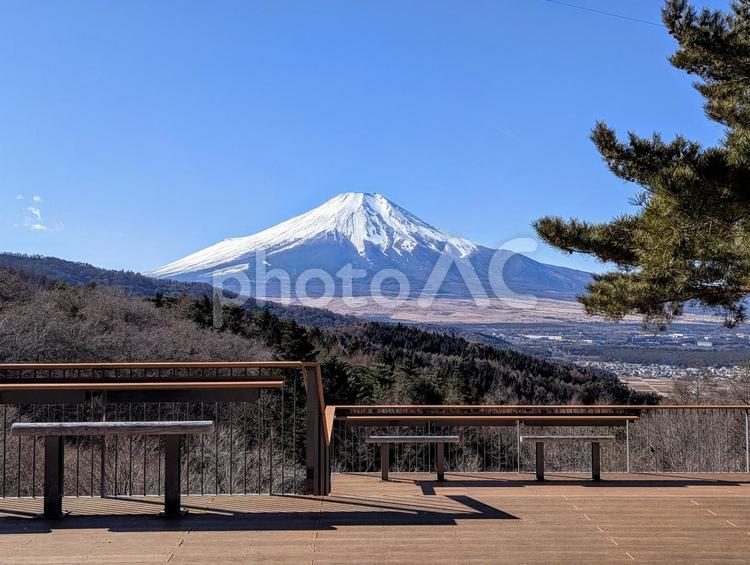 二十曲峠の展望台から 富士山,山,世界遺産の写真素材