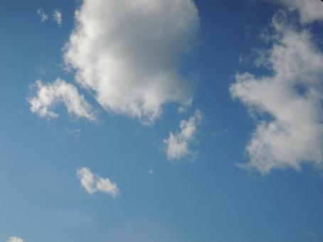 空 青空 雲 空 青空 雲の写真