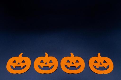 並んだジャックオランタン 並んだジャックオランタン ハロウィン,秋,10月の写真素材