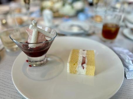 コース料理 デザート コース料理 デザート コース料理,テーブルマナー,コースの写真素材