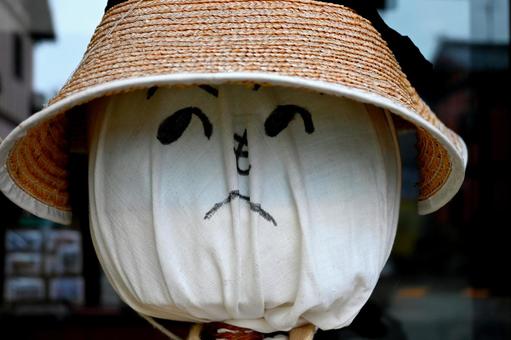 カカシ かかし,畑,田んぼの写真素材