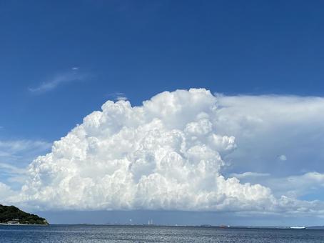入道雲01 空,晴天,雲の写真素材
