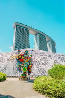 【シンガポール】マリーナベイサンズ 【シンガポール】マリーナベイサンズ シンガポール,植物園,ベイフロントの写真素材